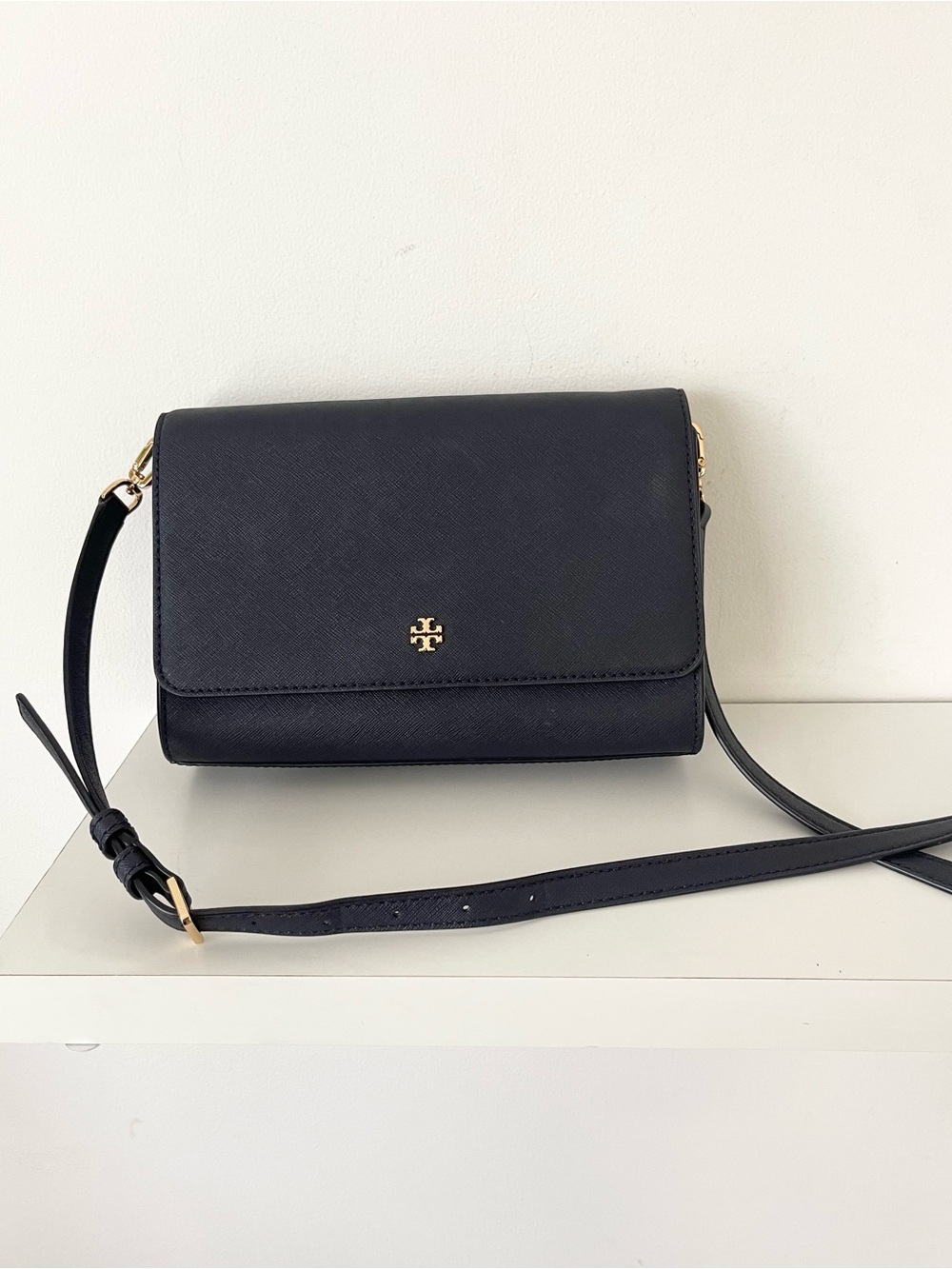Tory Burch Navy Blue Crossbody Bag